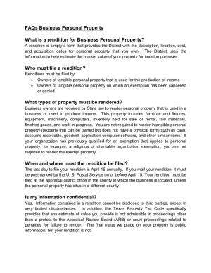 Business Personal Property