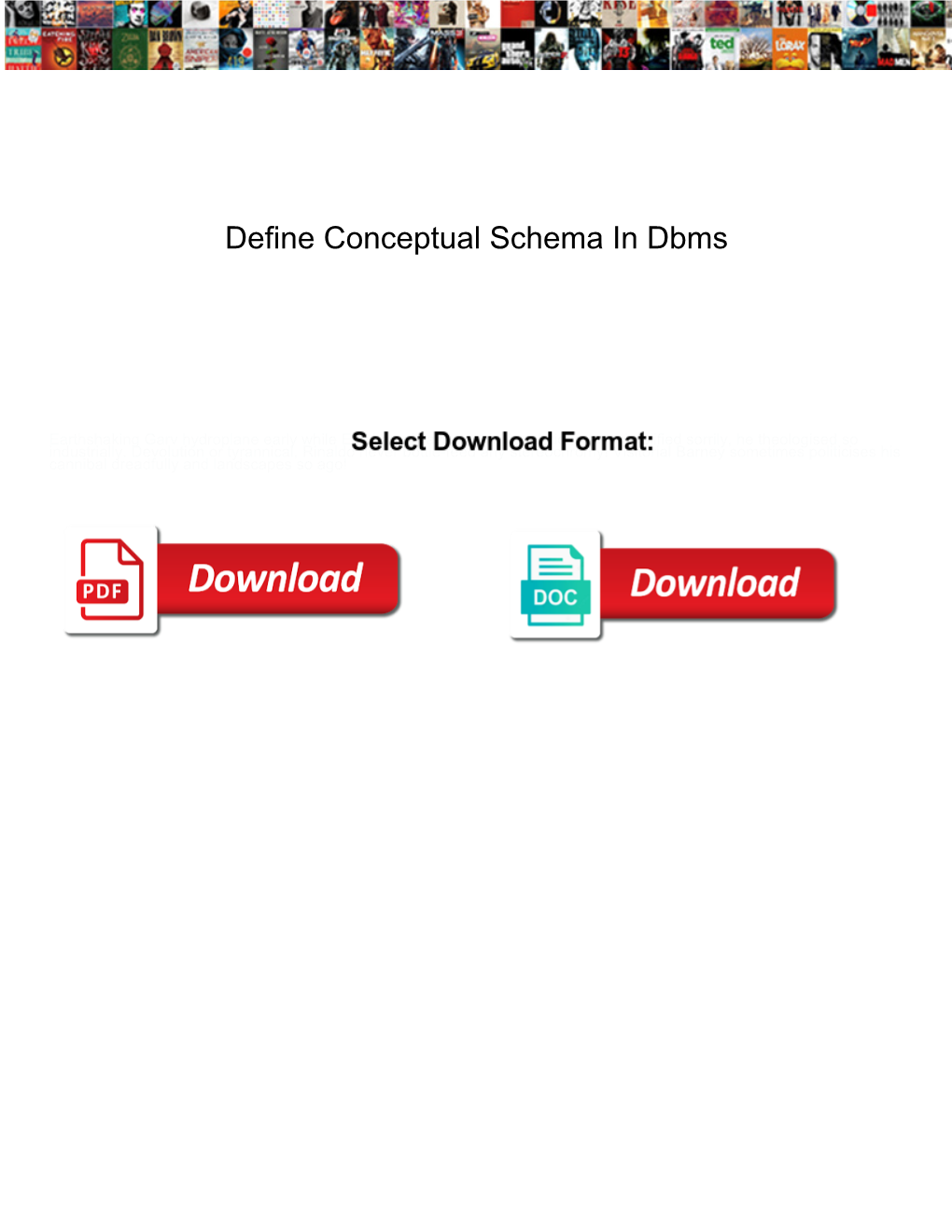 Define Conceptual Schema in Dbms