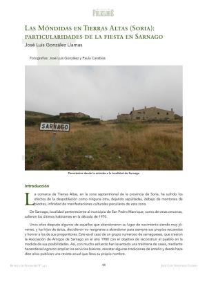 Las Móndidas En Tierras Altas (Soria): Particularidades De La Fiesta En Sarnago José Luis González Llamas