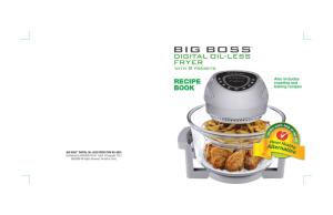 New Big Boss Oil-Less Fryer Recipe Book 12-13-12