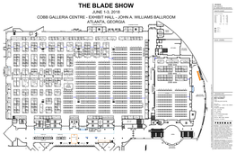 THE BLADE SHOW By: SERDC/MARTHA DE MATIZ JUNE 1-3, 2018 BOOTH COUNT Inventory As of 01/29/2018