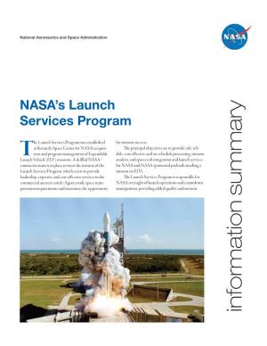 Information Summary Assurance in Lieu of the Requirement for the Launch Service Provider Apollo Spacecraft to the Moon