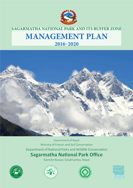 Management Plan 2016‒2020