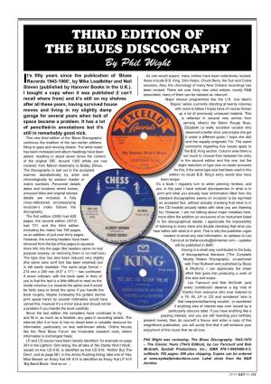 THE BLUES DISCOGRAPHY by Phil Wight