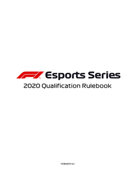 2020 Qualification Rulebook