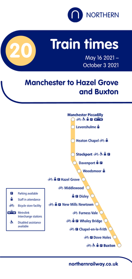 Manchester to Hazel Grove and Buxton Planning Your Journey