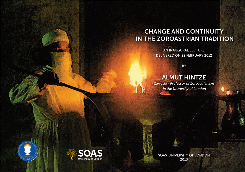 Change and Continuity in the Zoroastrian Tradition