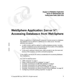Websphere Application Server V7 Administration and Configuration Guide, SG24-7615