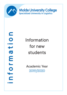 Information for New Students