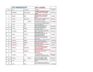 Life Membership 2011-18 Dec Telephone