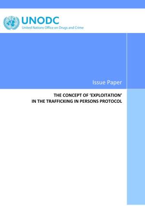Exploitation’ in the Trafficking in Persons Protocol