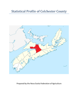 Statistical Profile of Colchester County