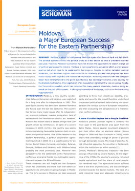 Moldova, a Major European Success for the Eastern Partnership?