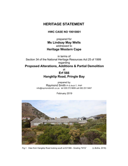 Heritage Statement