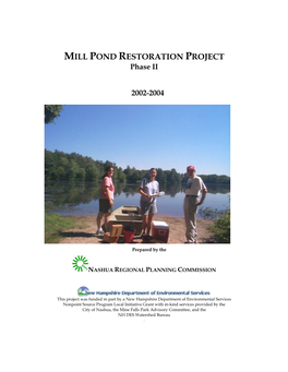 MILL POND RESTORATION PROJECT Phase II
