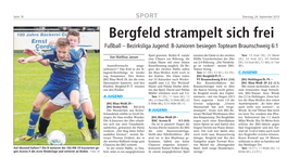 Bergfeld Strampelt Sich Frei Fußball – Bezirksliga Jugend: B-Junioren Besiegen Topteam Braunschweig 6:1