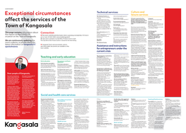 Exceptional Circumstances Affect the Services of the Town of Kangasala