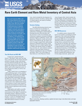 Rare Earth Element and Rare Metal Inventory of Central Asia