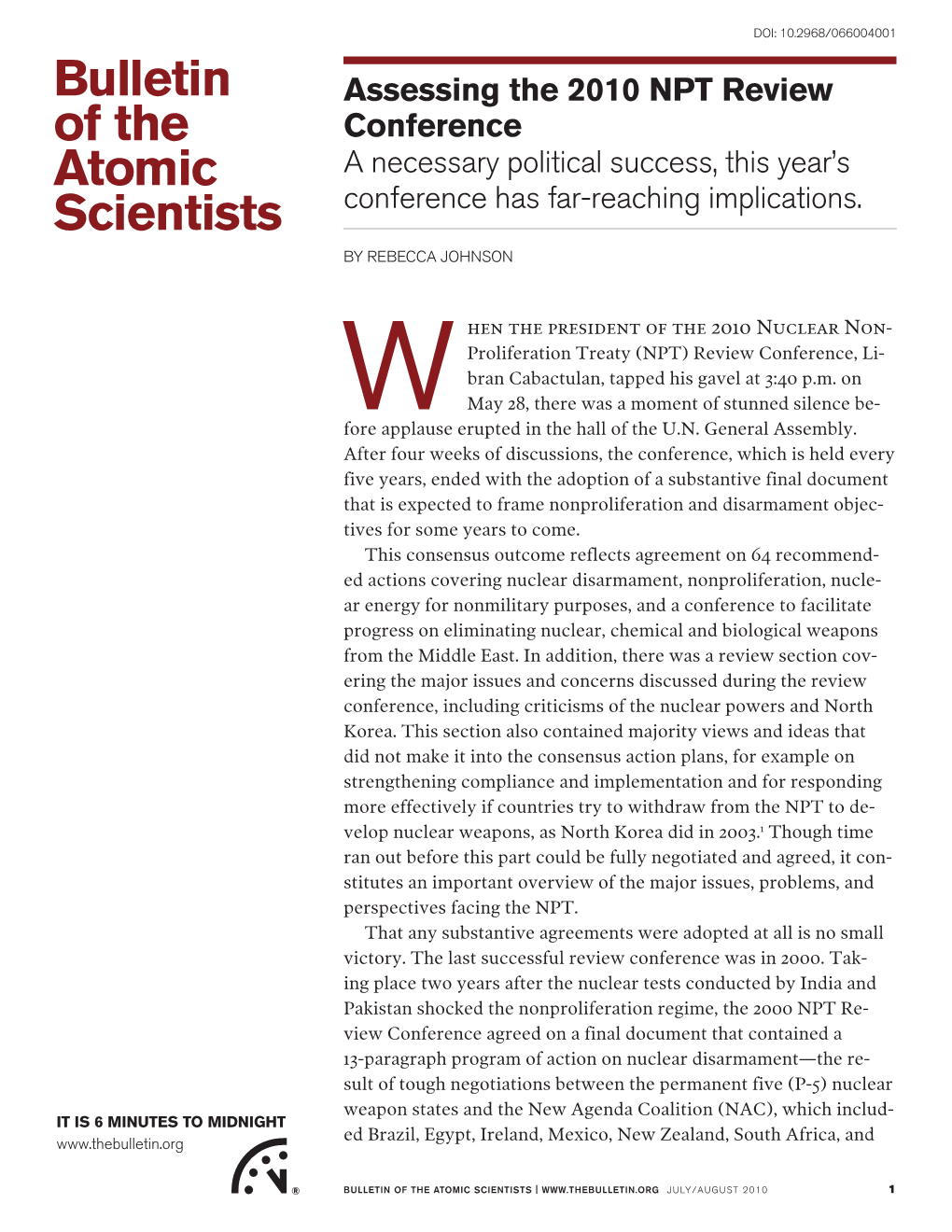 Bulletin of the Atomic Scientists