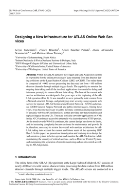Designing a New Infrastructure for ATLAS Online Web Services