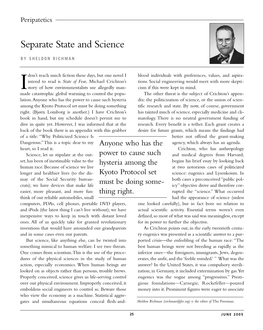Separate State and Science