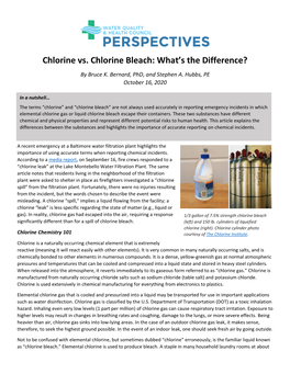 Chlorine Vs. Chlorine Bleach: What’S the Difference?