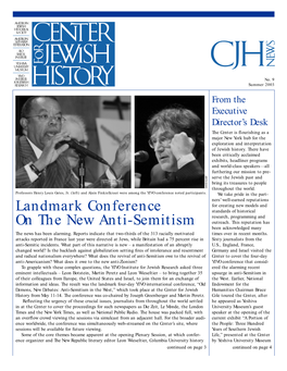 Landmark Conference on the New Anti-Semitism