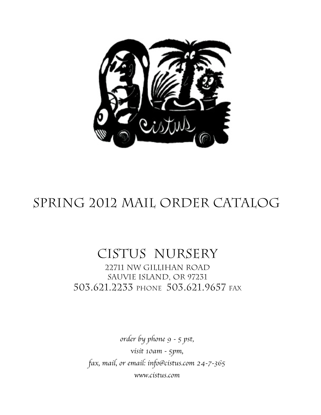 2012 Spring Catalog by Zone Name Only