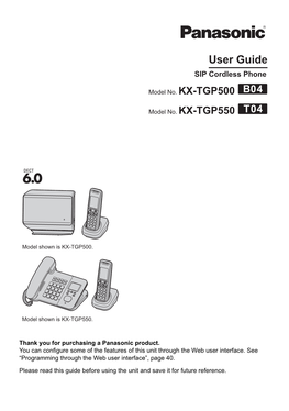 Panasonic User Guide