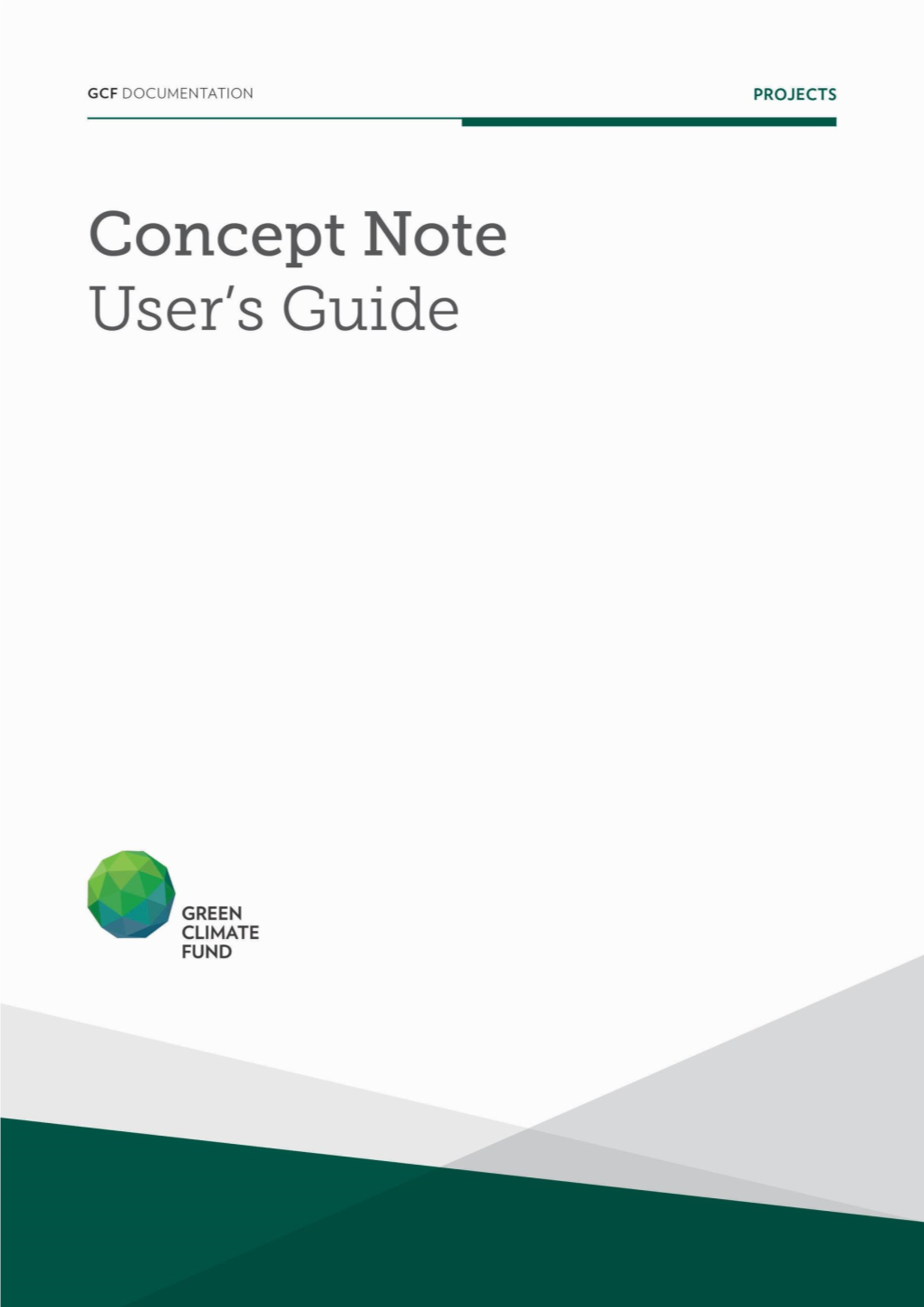 Concept Note User's Guide