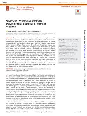Glycoside Hydrolases Degrade Polymicrobial Bacterial Biofilms In