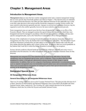 Chapter 3. Management Areas