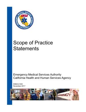 Scope of Practice Statements
