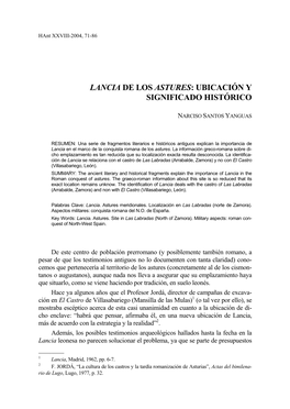 Lancia De Los Astures: Ubicación Y Significado Histórico
