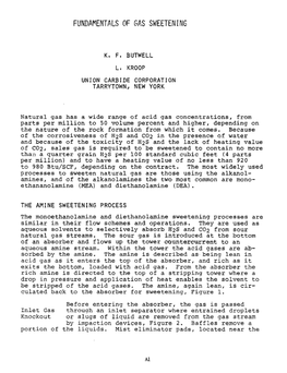 1983: Fundamentals of Gas Sweetening