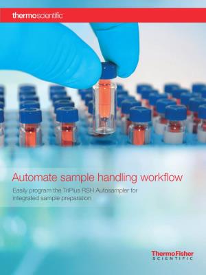 Thermo Scientific Triplus RSH Autosampler for Integrated Sample