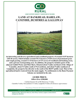 Land at Bankhead, Harelaw, Canonbie, Dumfries & Galloway