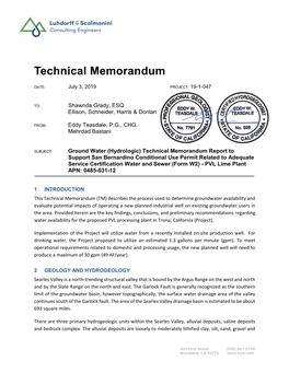 Technical Memorandum