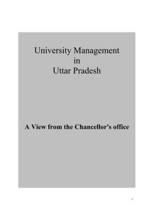 University Management in Uttar Pradesh