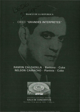 RAMON CALZADILLA Barítono - Cuba