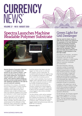 Spectra Launches Machine Readable Polymer Substrate