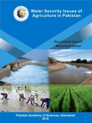 Water Security Issues of Agriculture in Pakistan
