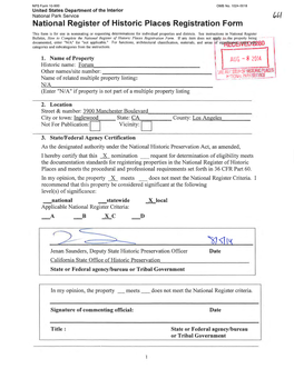 National Register of Historic Places Registration Form