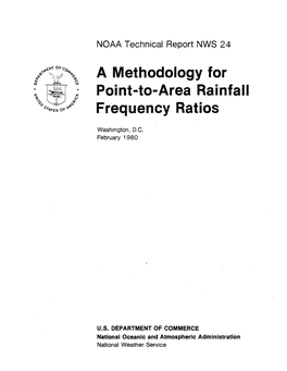 A Methodology for Point-To-Area Rainfall Frequency Ratios