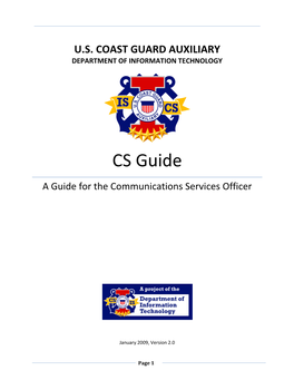 CS Guide a Guide for the Communications Services Officer