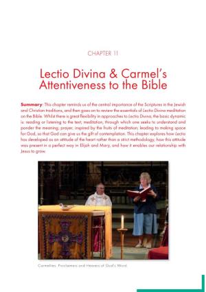 Lectio Divina & Carmel's Attentiveness to the Bible