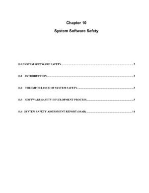 System Software Safety