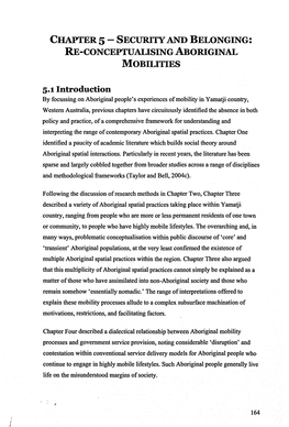 Re-Conceptualising Aboriginal Mobilities 5.1