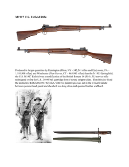 M1917 U.S. Enfield Rifle