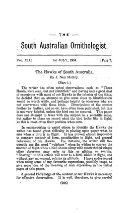 South Australian Ornitho,Logist